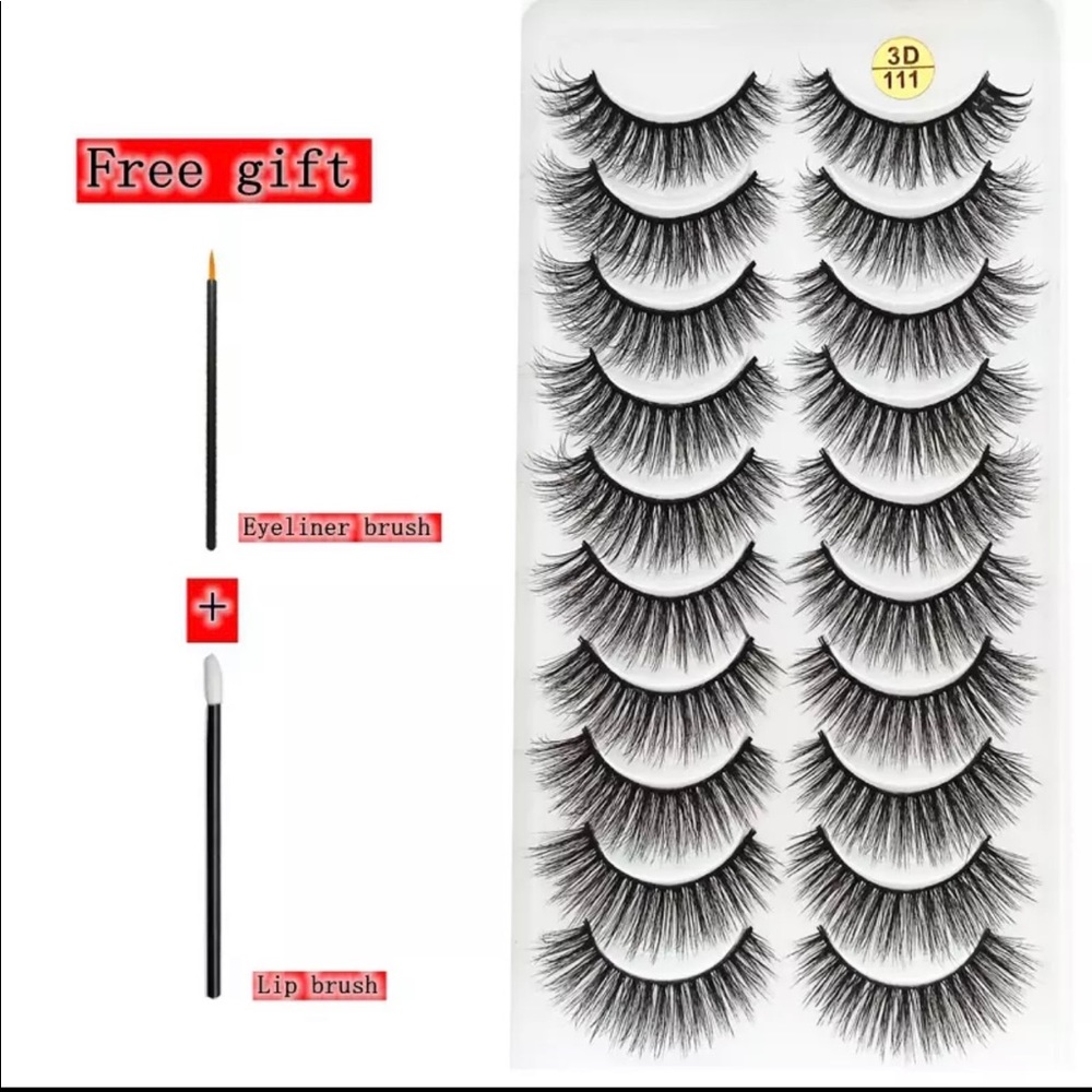 10 Pack of Lashes with free Gifts
